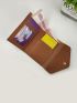Women's Handbag, Trendy Short Trifold Wallet, Short Coin Purse