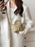 Mini Quilted Chain Bucket Bag