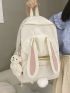 Rabbit Ear & Pom Pom Decor Backpack