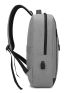 Men Two Tone Charging Port Design Laptop Backpack