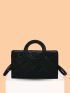 Geometric Pattern Square Bag