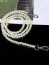 Faux Pearl Decor Bag Strap