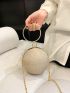 Mini Rhinestone Decor Circle Bag