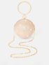 Mini Rhinestone Decor Circle Bag
