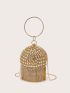 Mini Fringe Decor Circle Bag