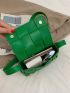 Geometric Decor Flap Square Bag