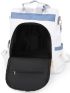 Two Tone Zip Front Classic Backpack