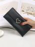 Metal Decor Long Wallet