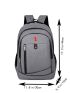 Men Letter Patch Backpack