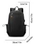 Men Zip Front Backpack Camping Bag