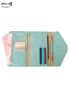 Letter Embossed Detail Long Wallet