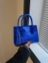 Mini Geometric Embossed Chain Square Bag
