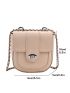 Mini Twist Lock Flap Chain Saddle Bag