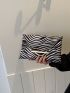 Zebra Striped Pattern Envelope Bag