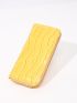 Crocodile Embossed Neon Yellow Long Wallet