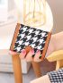 Houndstooth Pattern Small Wallet