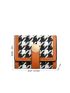 Houndstooth Pattern Small Wallet