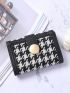 Houndstooth Pattern Small Wallet