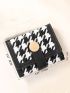Houndstooth Pattern Small Wallet