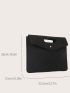 Crocodile Embossed Flap Square Bag