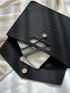 Crocodile Embossed Flap Square Bag