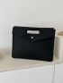 Crocodile Embossed Flap Square Bag