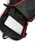 Men Neon Red Detail Letter Graphic Travel Backpack