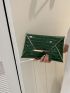 Crocodile Embossed Envelope Bag