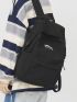 Men Letter Graphic Laptop Backpack