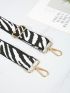 Zebra Pattern Bag Strap Women Handbag Belt Wide Shoulder Bag Strap Replacement Strap Accessory