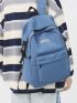 Men Letter Graphic Laptop Backpack