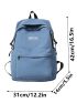 Men Letter Graphic Laptop Backpack
