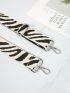 Ladies Zebra Print Adjustable Shoulder Strap Waist Bag Canvas Bag Shoulder Crossbody Bag