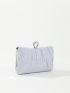 Mini Glitter Rhinestone Decor Chain Box Bag