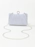 Mini Glitter Rhinestone Decor Chain Box Bag