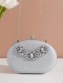Mini Glitter Rhinestone Decor Box Bag