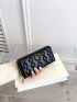 Heart Embossed Long Wallet