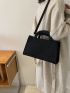Minimalist Double Handle Square Bag