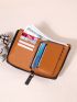 Solid Color Small Wallet Zipper
