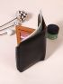 Solid Color Small Wallet Zipper