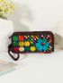 Random Color Hollow Out Design Long Wallet
