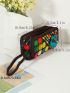 Random Color Hollow Out Design Long Wallet