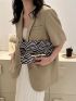 Zebra Striped Pattern Envelope Bag