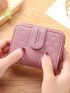 Heart Embroidered Small Wallet