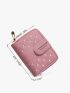 Heart Embroidered Small Wallet