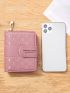 Heart Embroidered Small Wallet