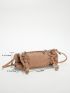 Drawstring Design Corduroy Novelty Bag