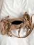 Drawstring Design Corduroy Novelty Bag