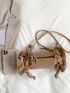 Drawstring Design Corduroy Novelty Bag