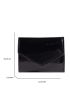 Metallic Flap Small Wallet